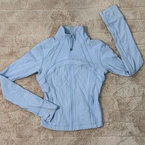 Lululemon Light Blue Define Cropped Jacket